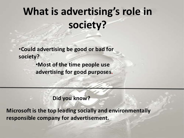 advertisement positive and negative effects of advertising on society